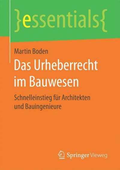 Cover for Boden · Das Urheberrecht im Bauwesen (Bok) (2017)
