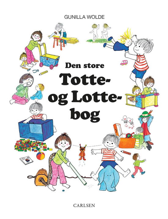 Cover for Gunilla Wolde · Den store Totte- og Lotte-bog (Bound Book) [1.º edición] (2020)