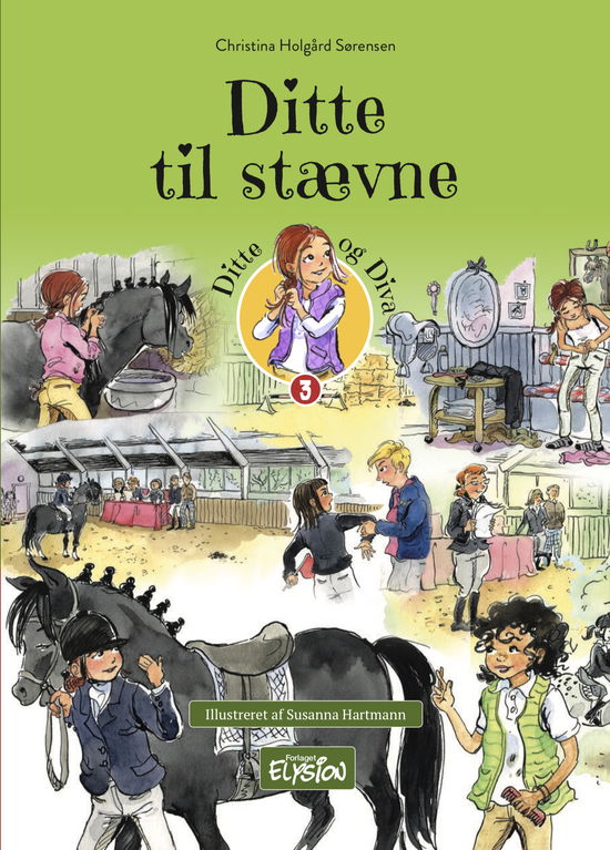 Cover for Christina Holgård Sørensen · Ditte og Diva: Ditte til stævne (Innbunden bok) [1. utgave] (2020)