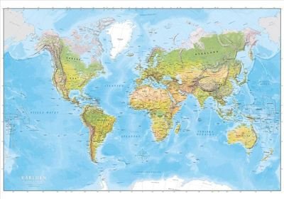 Världen väggkarta Norstedts 1:40 milj i tub : Skala 1:40 milj (Map) (2020)