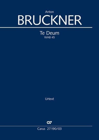 Cover for Bruckner · Te Deum (WAB 45), Klavierauszu (Book)