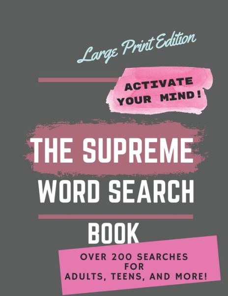 Cover for Marion Cotillard · The Supreme Word Search Book for Adults - Large Print Edition: 200 Cleverly Hidden Word Searches for Adults, Teens, and More (Paperback Book) (2022)