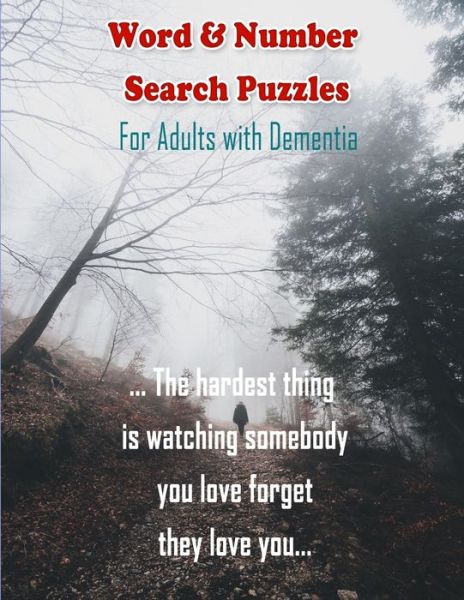Cover for Chris Bacon · Word &amp; Number Search Puzzles for Adults with Dementia (Paperback Book) (2020)