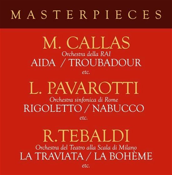 Masterpieces with Pavarotti, C - Pavarotti / Callas / Tebaldi - Musik - ZYX - 0090204690381 - 21. oktober 2016