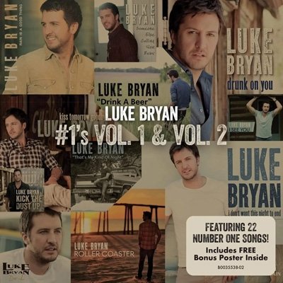 #1's-volume 1 & Vol 2 - Luke Bryan - Musik - COUNTRY - 0602445687381 - 30. september 2022