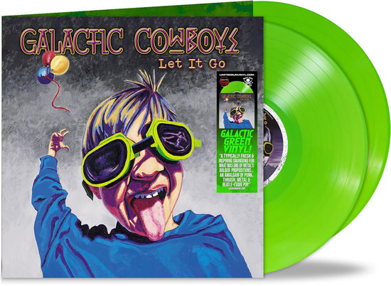 Cover for Galactic Cowboys · Let It Go - Galactic Green (LP) (2025)