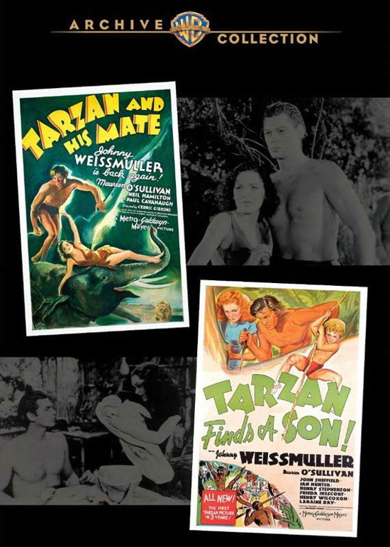 Cover for Tarzan &amp; His Mate / Tarzan Finds a Son (DVD) (2019)