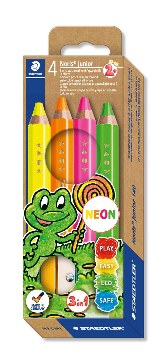 Cover for Staedtler · Staedtler - Noris Junior Crayon 4pcs (+2 Years) (140 C4p1) (Toys)