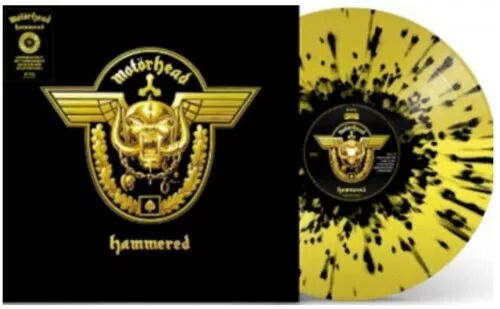 Motörhead · Hammered (Gold / Black Splatter Vinyl) (LP) [Limited 20th Anniversary Gold & Splatter edition] (2022)