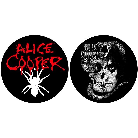 Alice Cooper Turntable Slipmat Set: Spider / Skull - Alice Cooper - Audio & HiFi -  - 5056365709381 - 