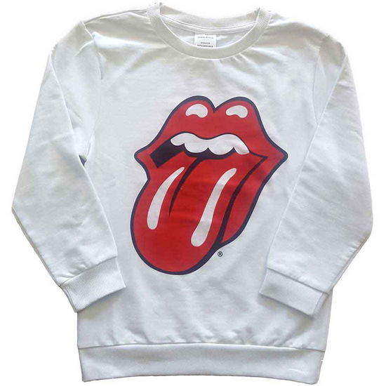 Cover for The Rolling Stones · The Rolling Stones Kids Sweatshirt: Classic Tongue (5-6 Years) (CLOTHES) [size 5-6yrs] [White - Kids edition]