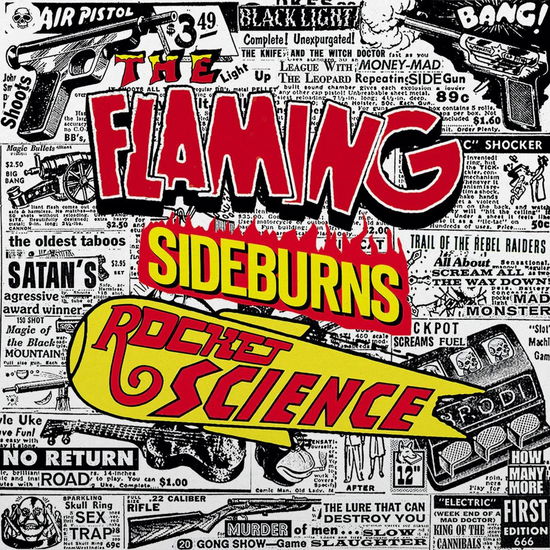 Cover for Flaming Sideburns · Rocket Science: Original Artyfacts from the (CD) (2024)