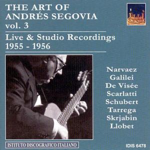 Cover for Vincenzo / Sole · Art of Segovia 3 (CD) (2006)