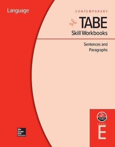 Cover for Contemporary · TABE Skill Workbooks Level E Sentences and Paragraphs (Spiral Book) (2011)