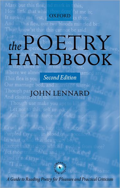 The Poetry Handbook - Lennard, John (Professor-Elect of British and American Literature, UWI-Mona, Jamaica) - Bücher - Oxford University Press - 9780199265381 - 5. Januar 2006