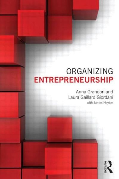 Cover for Anna Grandori · Organizing Entrepreneurship (Paperback Book) (2011)