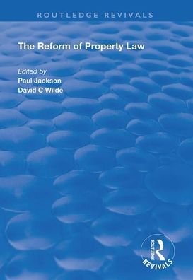 Cover for Paul Jackson · The Reform of Property Law - Routledge Revivals (Taschenbuch) (2020)