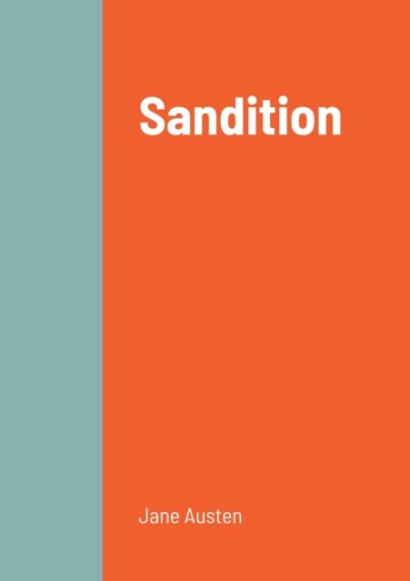 Cover for Jane Austen · Sandition (Paperback Book) (2022)
