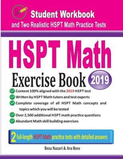 Cover for Reza Nazari · HSPT Math Exercise Book (Paperback Book) (2019)