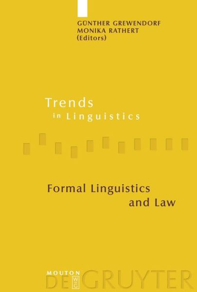 Cover for Günther Grewendorf · Formal Linguistics and Law (Book) (2009)
