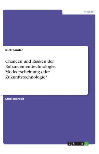 Cover for Sander · Chancen und Risiken der Enhancem (Book)