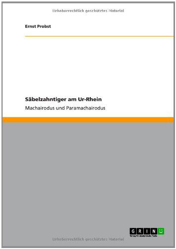 Cover for Probst · Säbelzahntiger am Ur-Rhein (Book) [German edition] (2010)