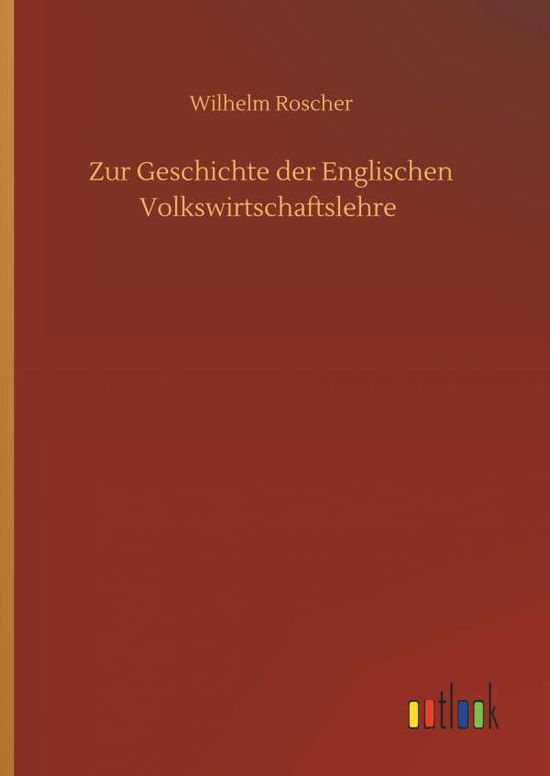 Cover for Roscher · Zur Geschichte der Englischen V (Book) (2018)