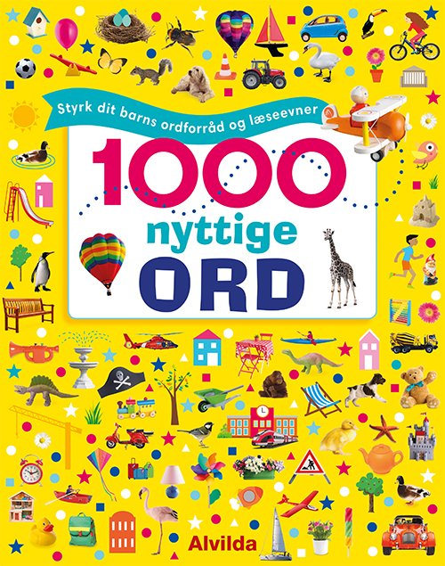 Cover for 1000 nyttige ord: 1000 nyttige ord - Styrk dit barns ordforråd og læseevner (Bound Book) [1th edição] (2019)