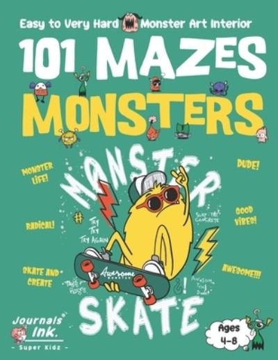 Monster Maze Book for Kids Ages 4-8 - Sk - Bøger - Independently Published - 9798698907381 - 17. oktober 2020