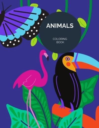 Cover for Luis Fabris · Animals Coloring Book (Paperback Book) (2021)