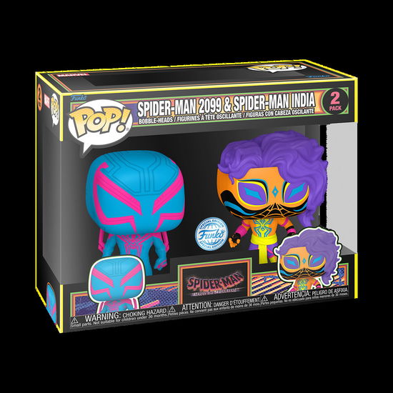 Cover for Marvel: Funko Pop! · Spider-Man Across The Spiderverse - Pop 3/5 2-Pack (Blklt) (MERCH)