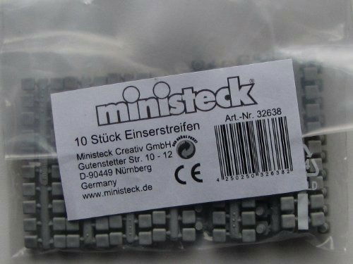 Cover for Ministeck · Ministeck 10x 1 Punt Kleuren Strips P4 (Grijs) Por (Toys)