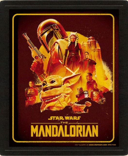 The Mandalorian S2 (Montage) Framed 3D - The Mandalorian - Merchandise - THE MANDALORIAN - 5050574007382 - February 1, 2024