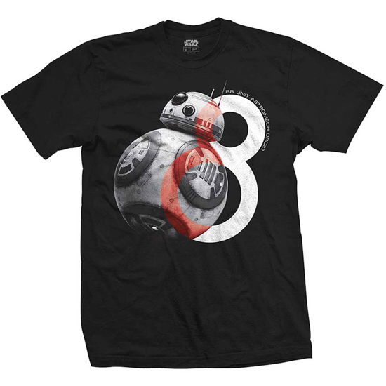 Cover for Star Wars · Star Wars Unisex Tee: Episode VIII BB-8 Big Eight (CLOTHES) [size S] [Black - Unisex edition]