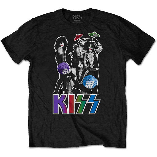 KISS Unisex T-Shirt: Umbrellas - Kiss - Merchandise -  - 5056368699382 - 