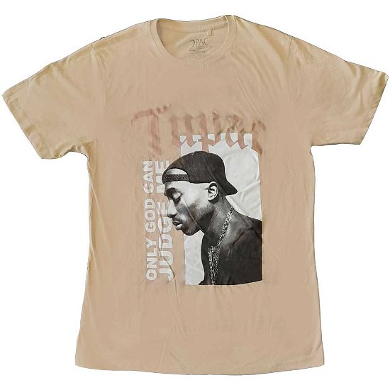 Tupac Unisex T-Shirt: Only God - Tupac - Gadżety -  - 5056561032382 - 