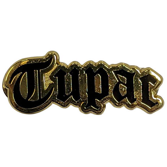 Cover for Tupac · Tupac Pin Badge: Logo Gold (Anstecker)