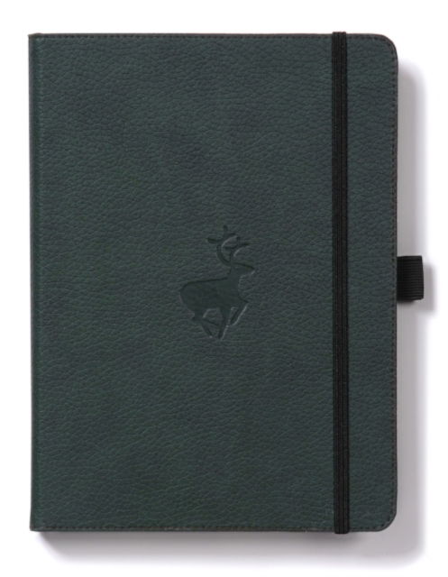 Cover for Dingbats A4+ Wildlife Green Deer Notebook - Plain (Stationery) (2018)