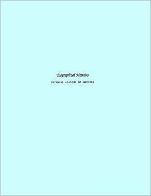 Biographical Memoirs: Volume 67 - National Academy of Sciences - Książki - National Academies Press - 9780309052382 - 1 lutego 1995