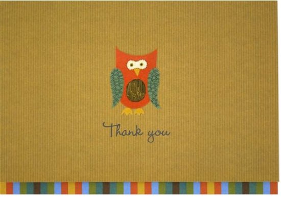 Thank You Notes Owl - Peter Pauper Press - Bøger - Peter Pauper Press Inc,US - 9781593597382 - 19. november 2010