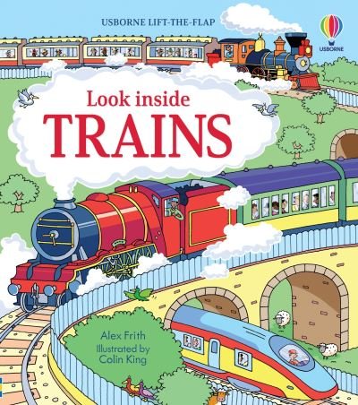 Look Inside Trains - Alex Frith - Livros - Usborne Publishing, Limited - 9781805070382 - 5 de dezembro de 2023