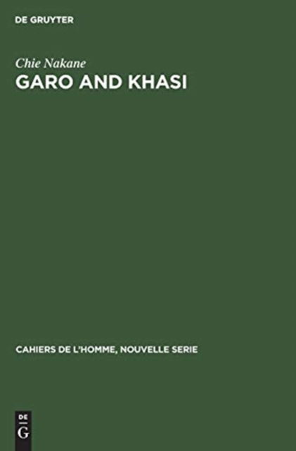 Cover for Chie Nakane · Garo and Khasi (Hardcover Book) (1967)