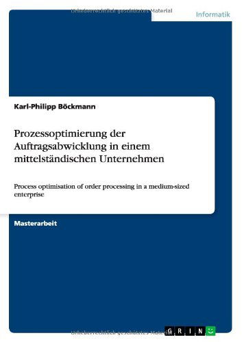 Cover for Böckmann · Prozessoptimierung der Auftrag (Book) [German edition] (2013)