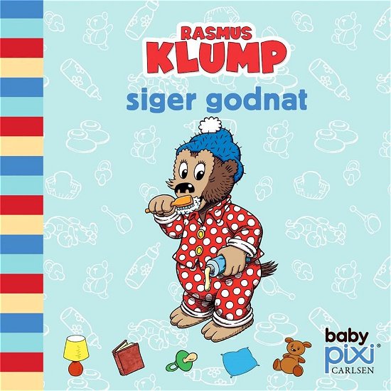 Cover for Carla og Vilhelm Hansen · Baby Pixi®: Rasmus Klump siger godnat (Papbog) [1. udgave] (2021)