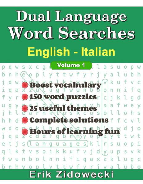 Cover for Erik Zidowecki · Dual Language Word Searches - English - Italian (Paperback Book) (2020)