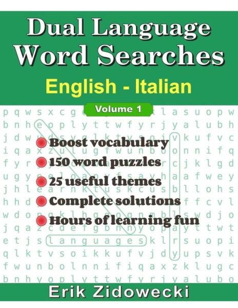 Cover for Erik Zidowecki · Dual Language Word Searches - English - Italian (Paperback Bog) (2020)