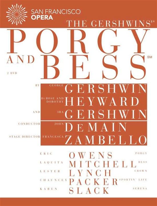 Cover for Mitchell Laquita Owens Eric · San Francisco Opera - the Gershwins Porgy and Bess (DVD) (2014)