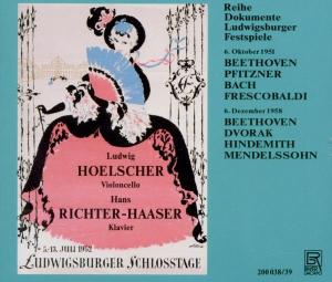 Cover for Beethoven / Hoelscher / Richter-haaser · Ludwigsburger Festspiele 1951 (CD) (2012)