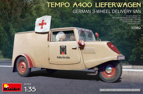Cover for MiniArt · 1/35 Tempo A400 Lieferwagen German 3-w Delivery (1/22) * (Legetøj)