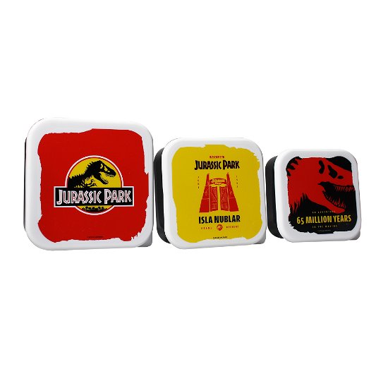 JURASSIC PARK - Isla Nubar - Set of 3 Lunch Boxes - Jurassic Park - Fanituote -  - 5055453494383 - 